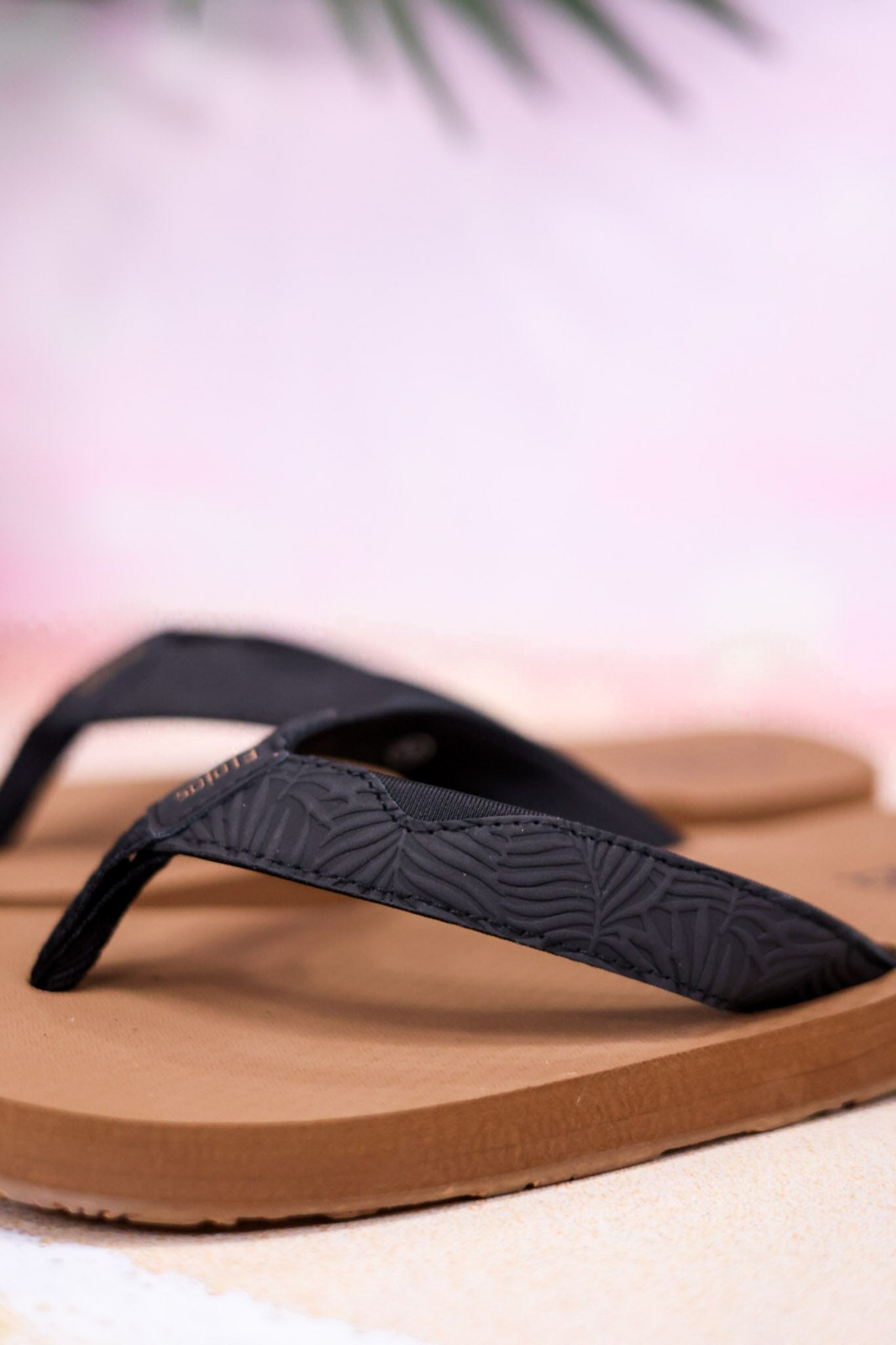 The "Erykah" Black & Tan Tooled Sandals