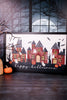 Framed LED Happy Halloween Haunted House Sign