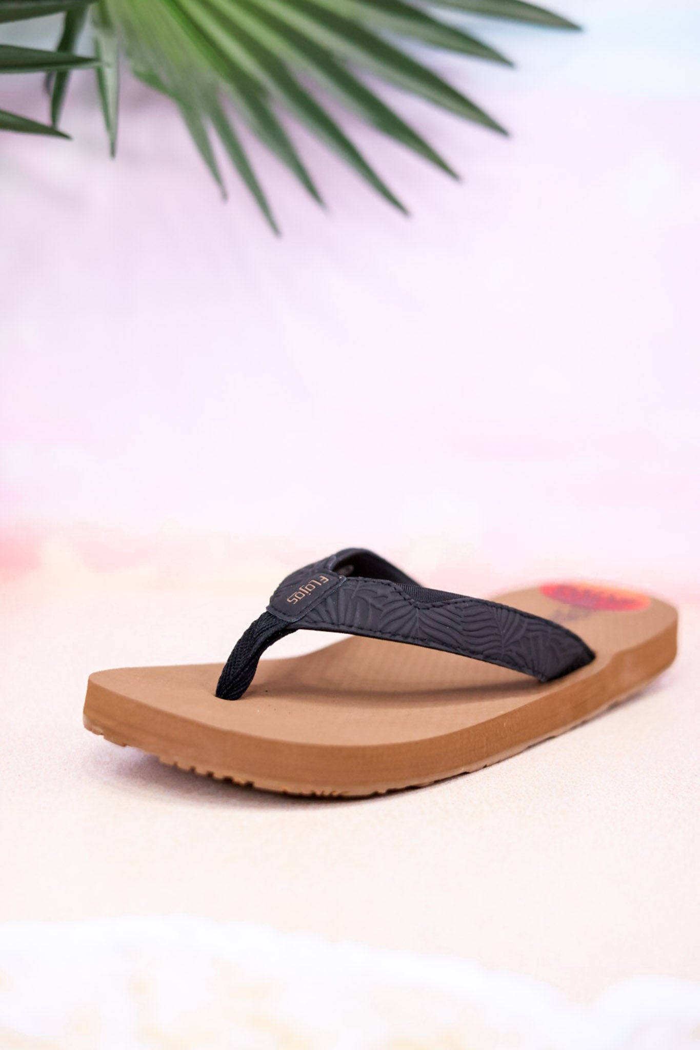 The "Erykah" Black & Tan Tooled Sandals
