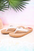 The "Erykah" Ivory Tooled Sandals