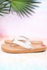 The "Erykah" Ivory Tooled Sandals
