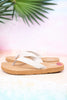 The "Erykah" Ivory Tooled Sandals
