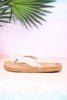 The "Erykah" Ivory Tooled Sandals