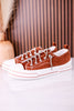 Tan Velvet Aman Sneakers