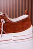 Tan Velvet Aman Sneakers