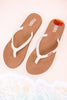 The "Danica" Ivory & Tan Braided Thong Sandals