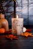 4.75" Ghost & Jack O' Lantern LED Pillar Candle