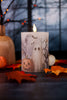 4.75" Ghost & Jack O' Lantern LED Pillar Candle