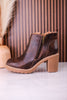 Espresso Crinkle Rock Top Bootie's