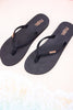 The "Danica" Black Braided Thong Sandals