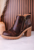 Espresso Crinkle Rock Top Bootie's