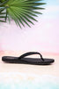 The "Danica" Black Braided Thong Sandals