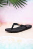 The "Danica" Black Braided Thong Sandals