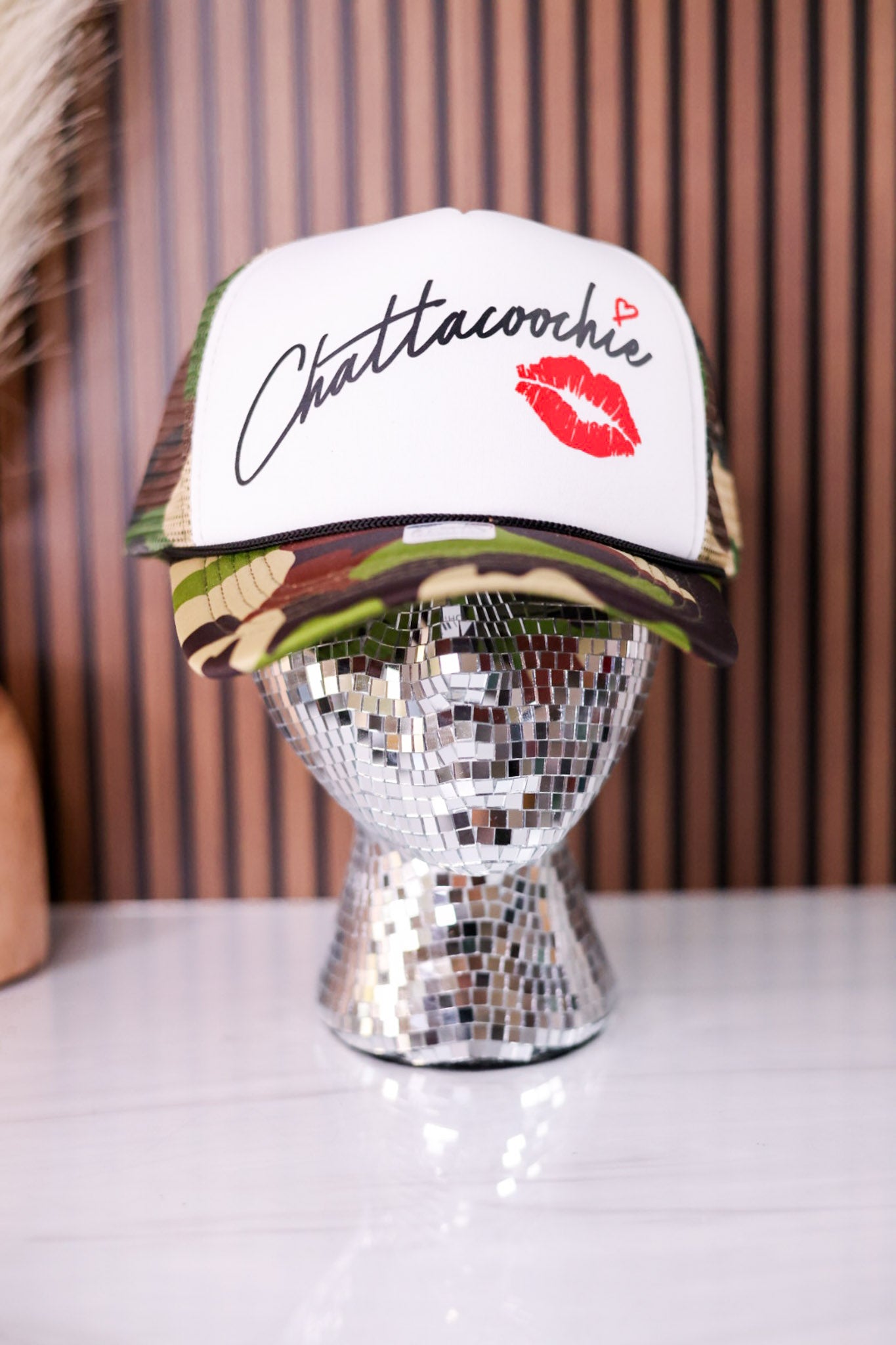 Chattacoochie Camo & White Trucker Hat