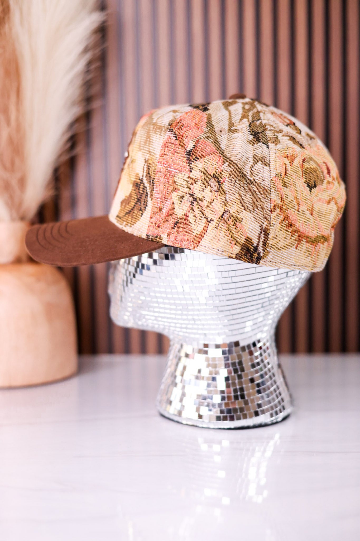 Smokey Bear Jacquard Pattern Snap Back Hat