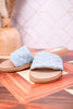 Light Denim "Fitzy" Slide Sandals