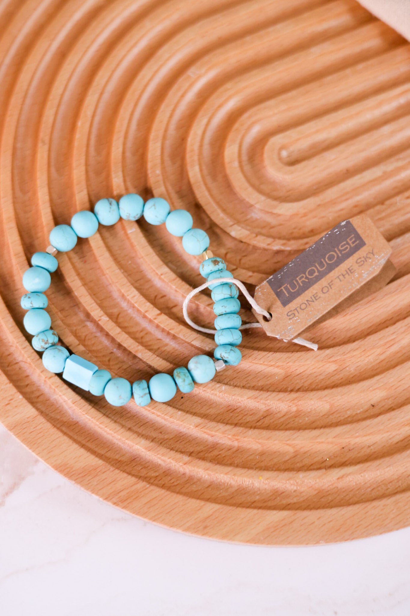 Turquoise Stone Stacking Bracelet