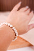 White Fossil Stone Stacking Bracelet