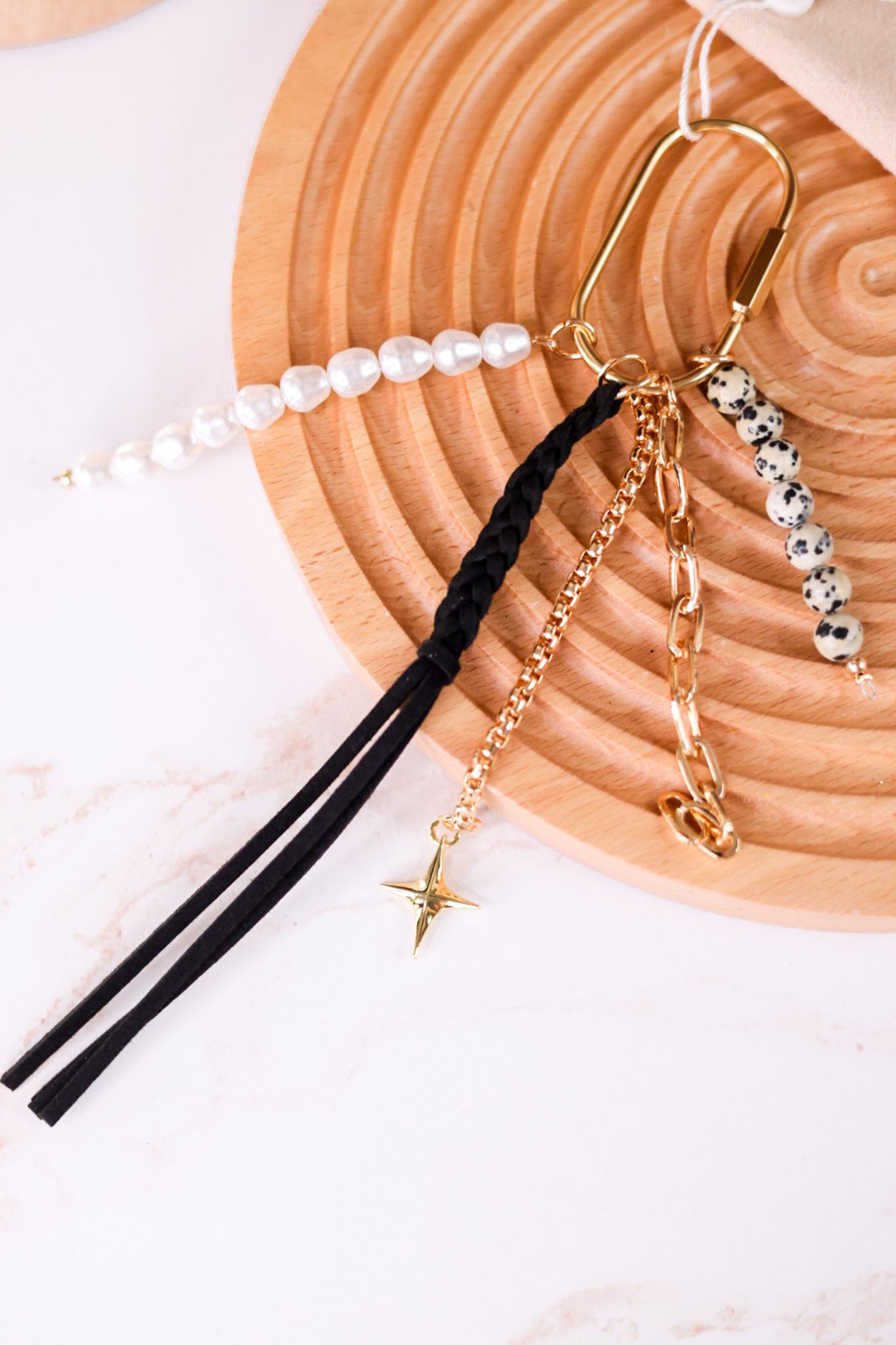 Black Tassel Bag Charm