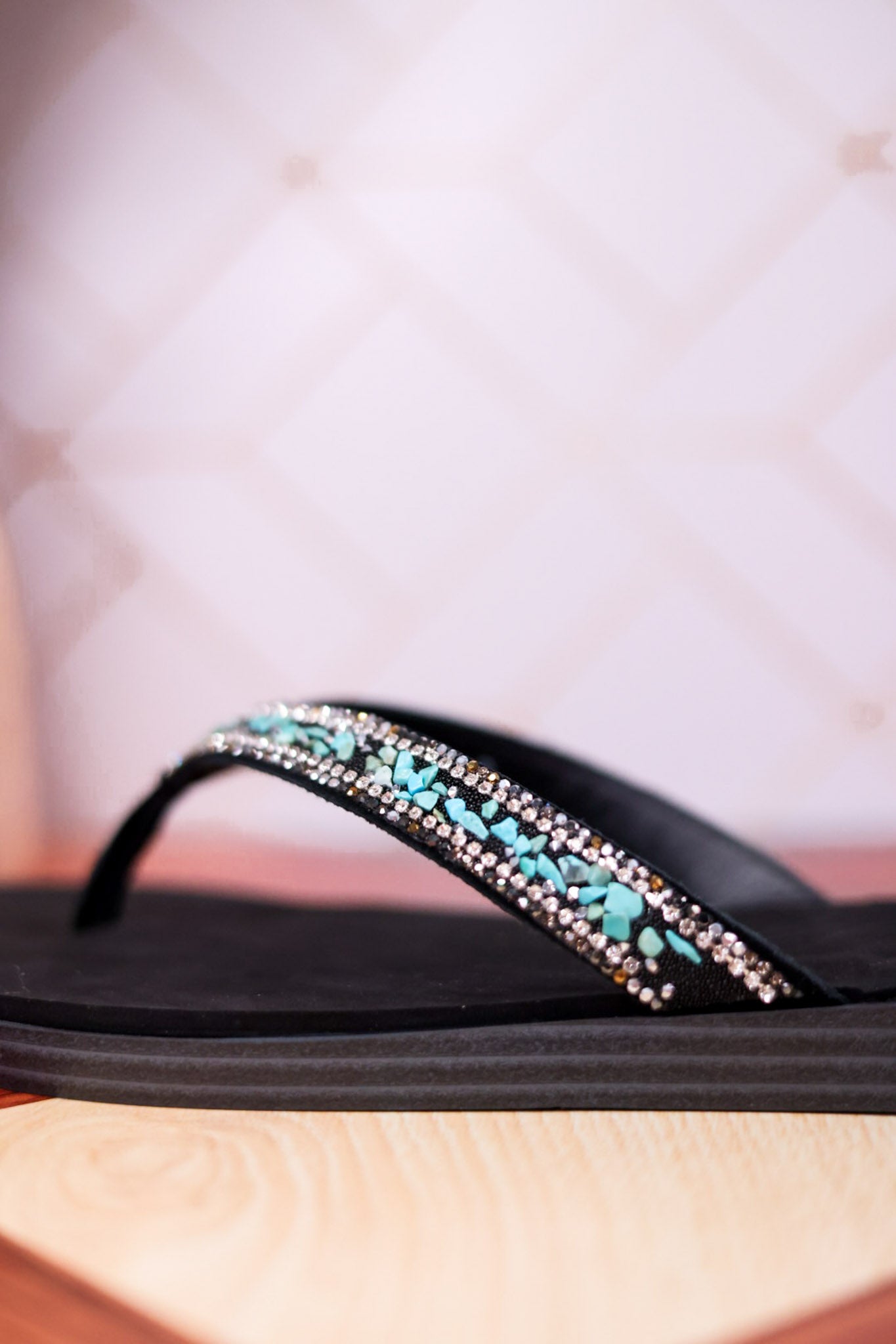 Tumbled Gemstone Turquoise "Diyah" Sandals