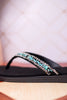 Tumbled Gemstone Turquoise "Diyah" Sandals