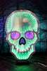 USB Electric Purple Nose Infinity Lighted Halloween Skull