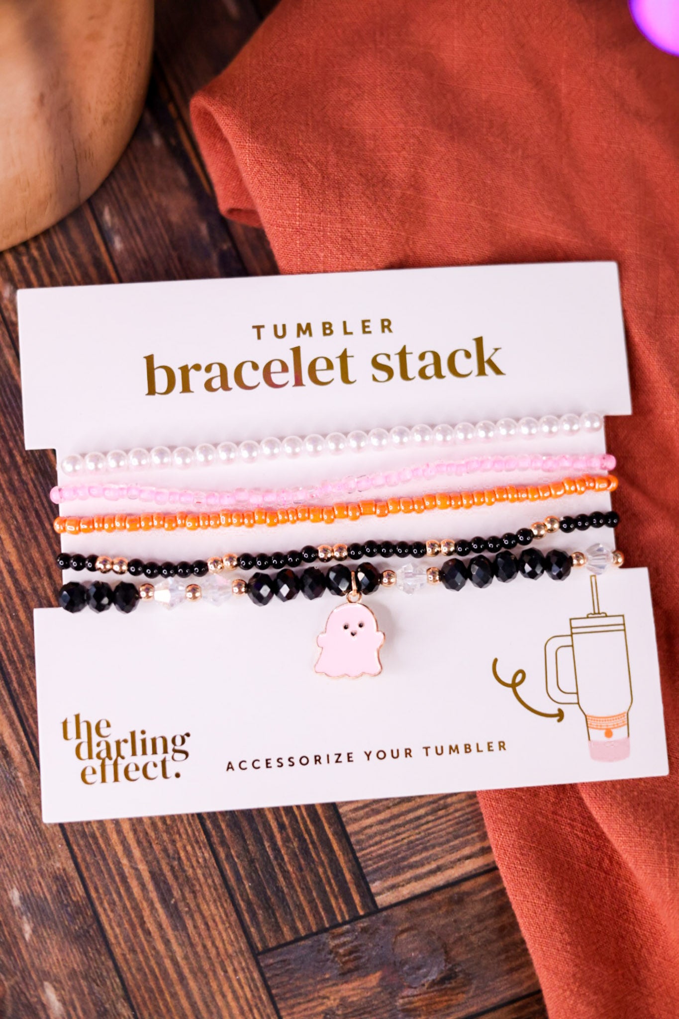Spook & Sparkle Tumbler Bracelet Stack