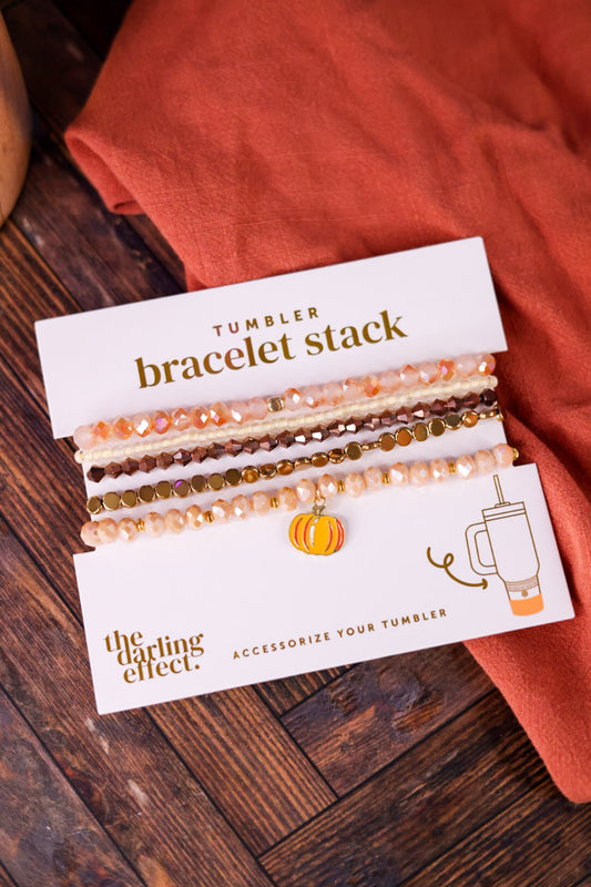 Autumn Glow Tumbler Bracelet Stack