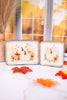 Rustic Metal Framed Pumpkin Print Wood Blocks (2 Styles)