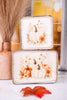Rustic Metal Framed Pumpkin Print Wood Blocks (2 Styles)