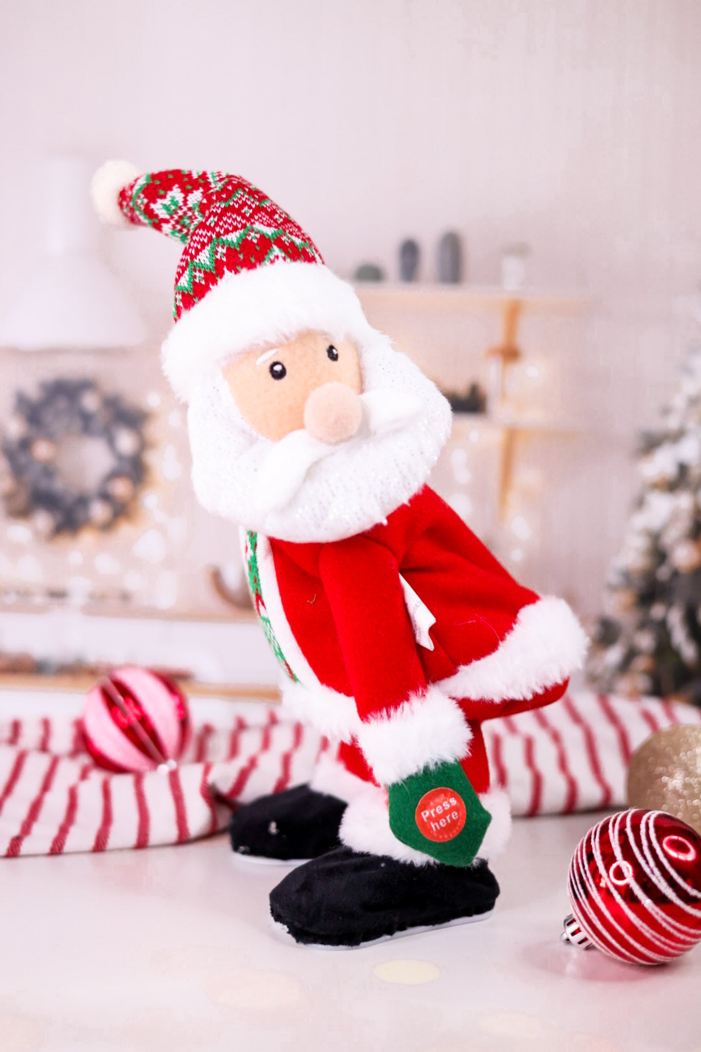 Singing Twerking Santa Tabletop Decoration