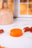 Orange LED Tea Light With Flashing Colorful Lights