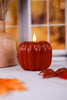 Orange LED Pumpkin Candle