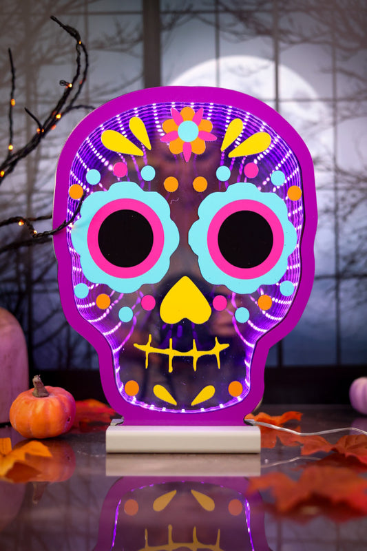 Day Of The Dead Skull Infinity Light