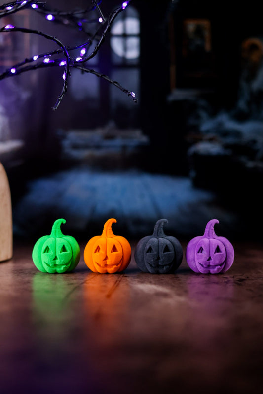 Flocked Jack-O-Lantern's (4 Colors)