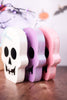 Glitter & Epoxy Pastel Skull Tabletop Sitters (3 Colors)