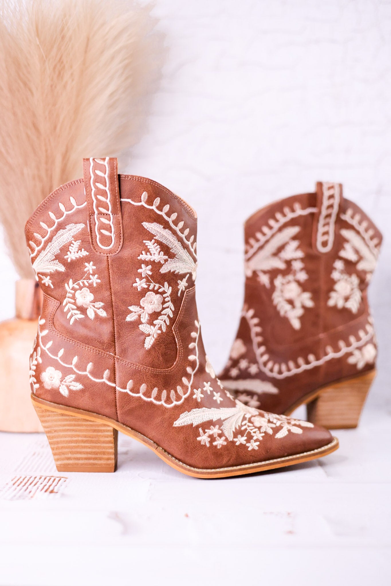 Tan Let's Go Girls Ankle Boots