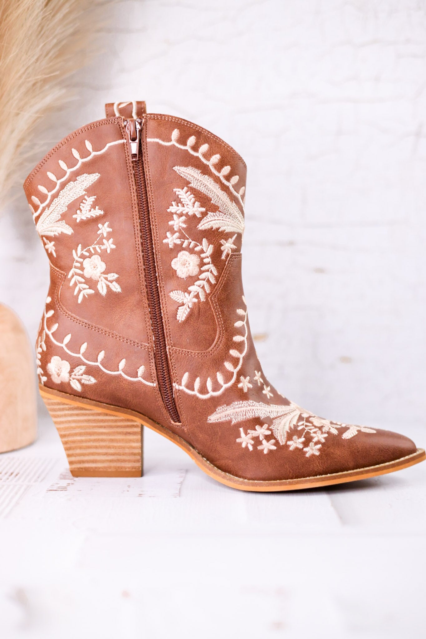 Tan Let's Go Girls Ankle Boots