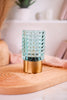 Blue Hobnail Glass Accent Light