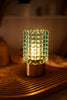Blue Hobnail Glass Accent Light