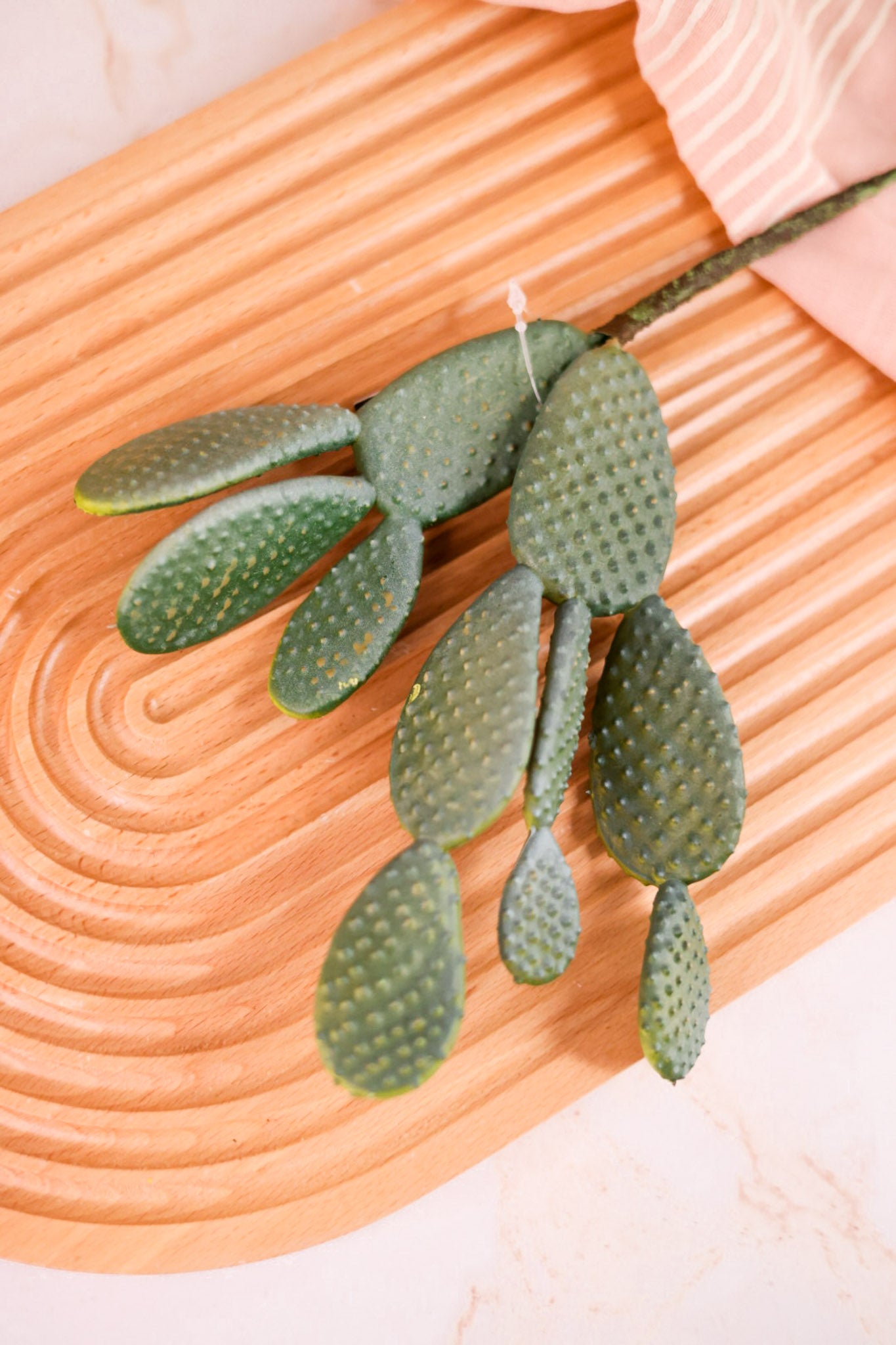 11" Light Green Paddle Cactus Pick