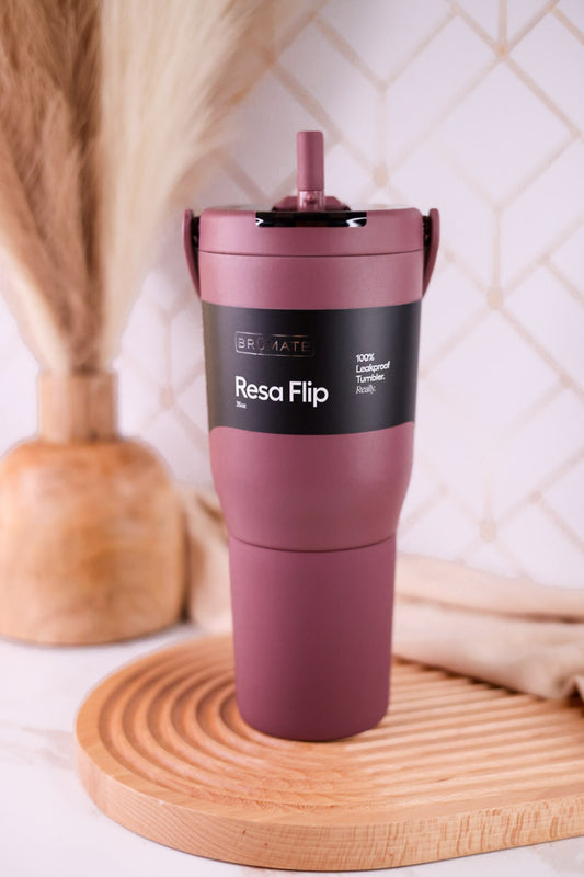 Brumate Rose Taupe 35oz Resa Flip Tumbler