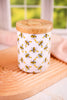 Bee Enameled Wood Containers (3 Sizes)