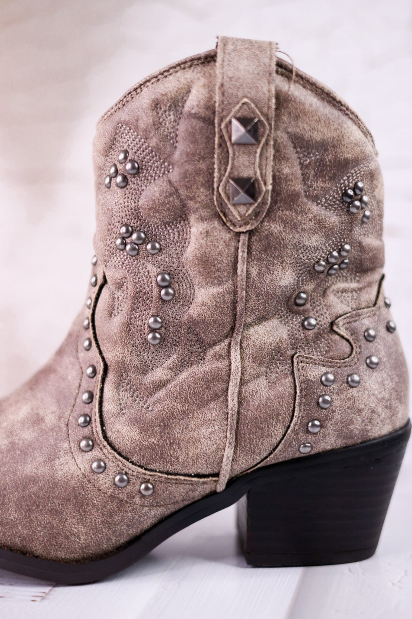 Grey Bonnie Ankle Boots