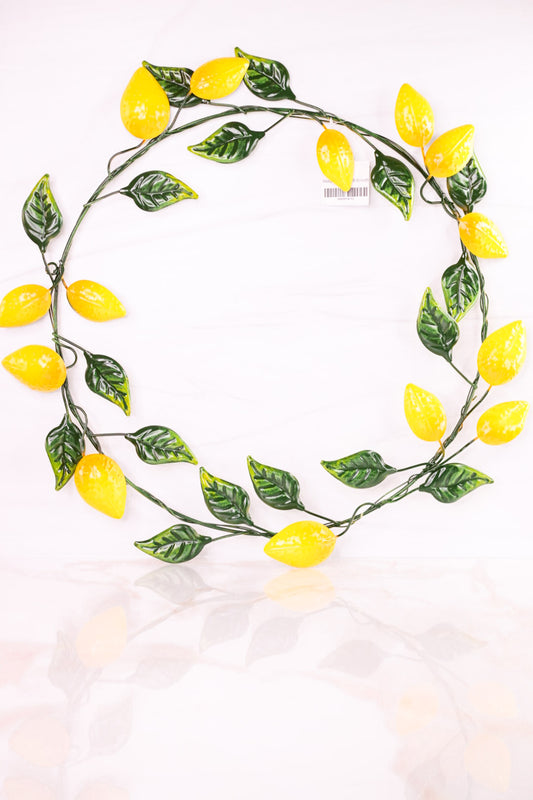 Metal Lemon Wall Wreath