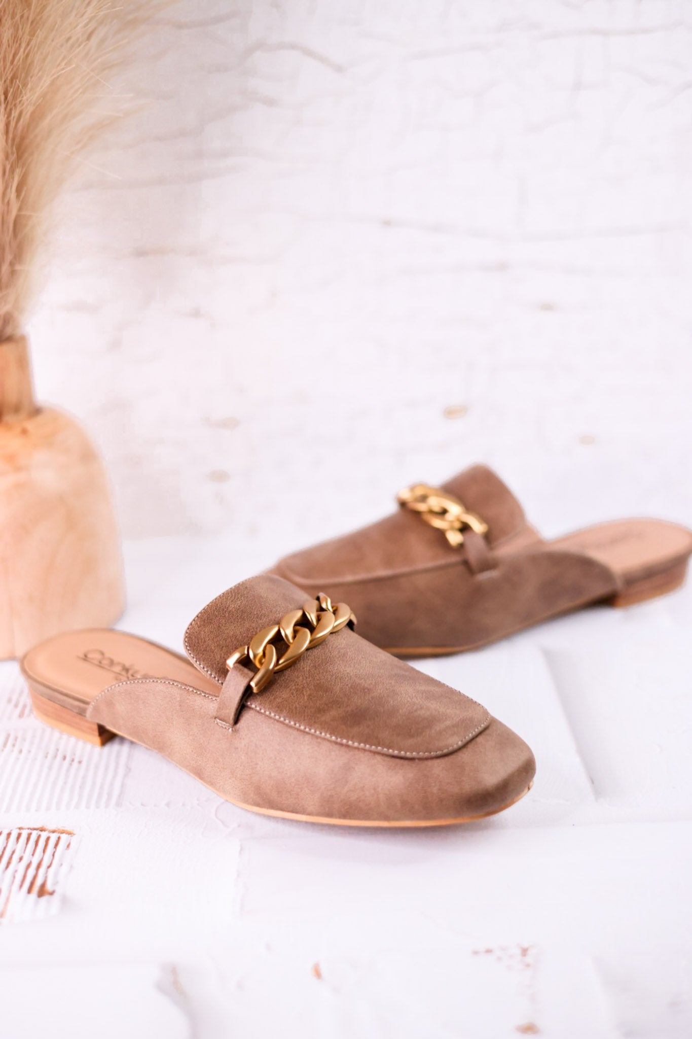 Keepsake Loafers In Tan Faux Leather