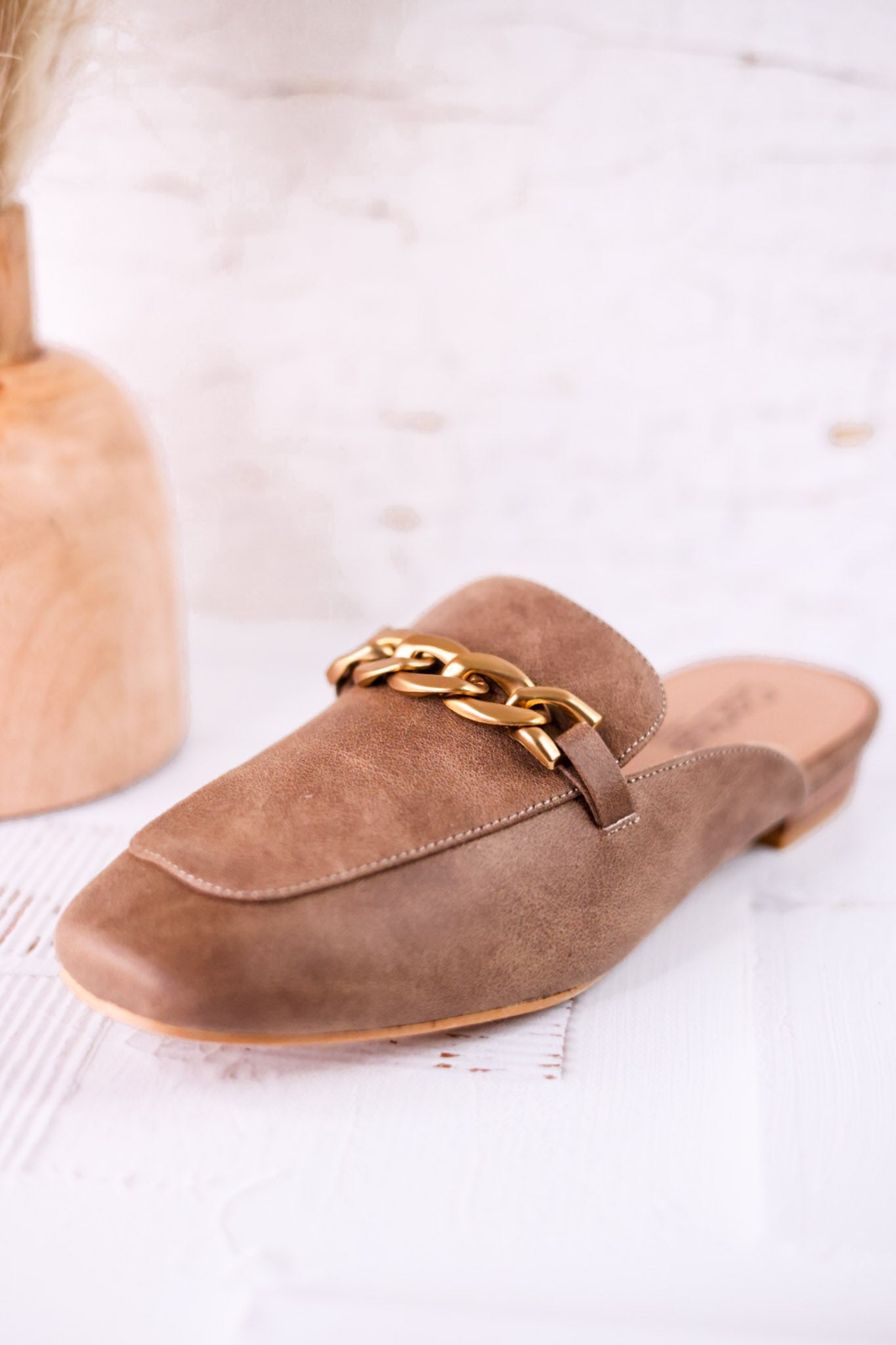Keepsake Loafers In Tan Faux Leather