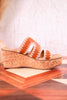 The "Tracie" Tan & Cream Slide Sandal
