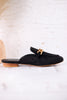Keepsake Loafers In Black Faux Suede
