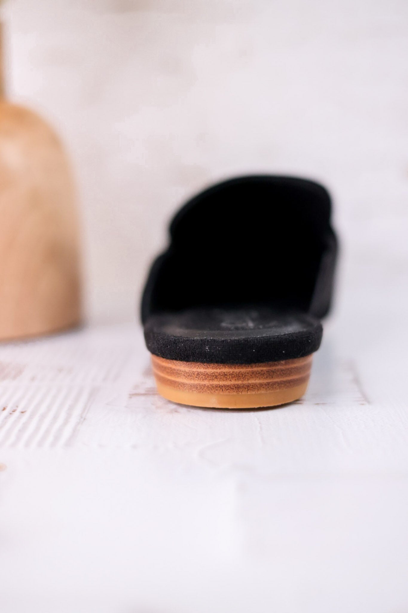 Keepsake Loafers In Black Faux Suede